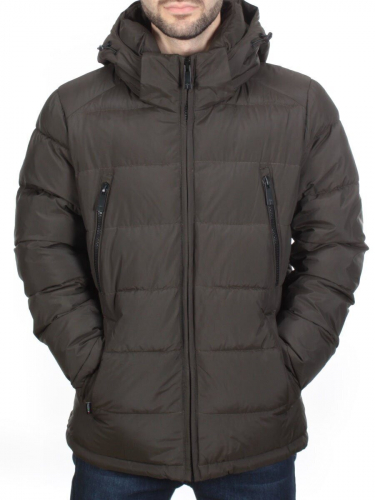 4707 KHAKI Куртка мужская зимняя ROMADA (200 гр. холлофайбер) размер 48