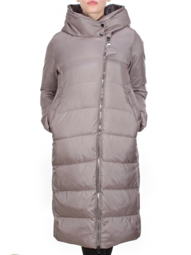 2118 LIGHT GRAY Пальто зимнее женское MELISACITI (200 гр. холлофайбера) размер 48