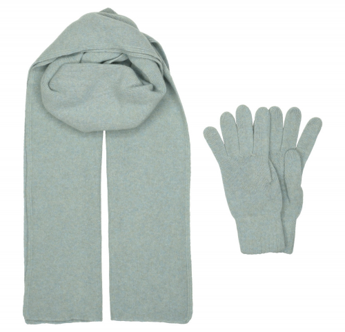 Комплект шарф и перчатки Бирюзовый IN-21974-5