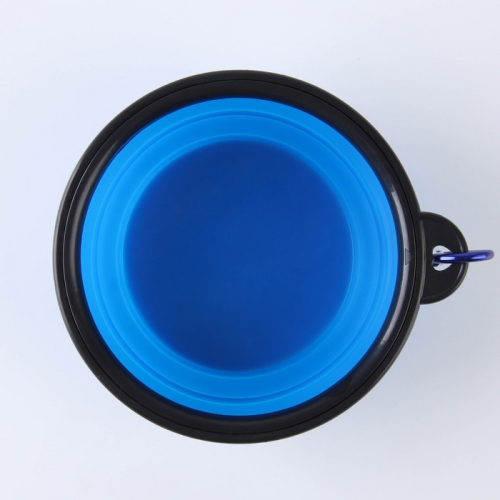 Миска силиконовая «Вкусные сны», 14.2х12.8х2 см, 350 мл, синяя