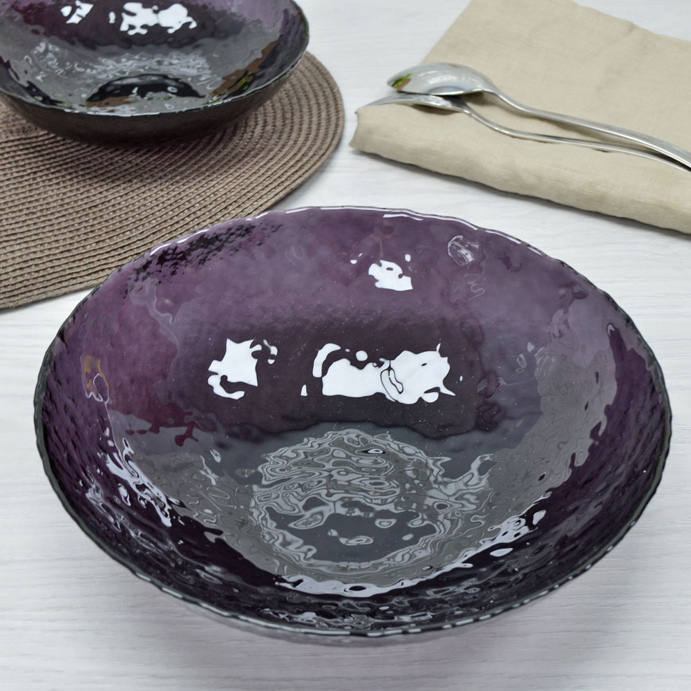 Салатник 240мм Haze, закаленное стекло