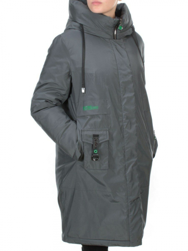 21-975 DARK GREEN Пальто зимнее женское AIKESDFRS (200 гр. холлофайбера) размер 48
