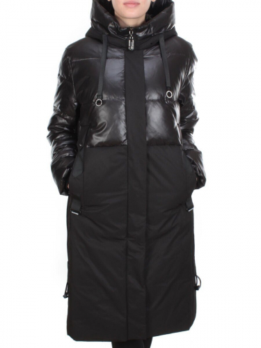 2211 BLACK Пальто зимнее женское LYDIA (200 гр. холлофайбер) размер 50/52