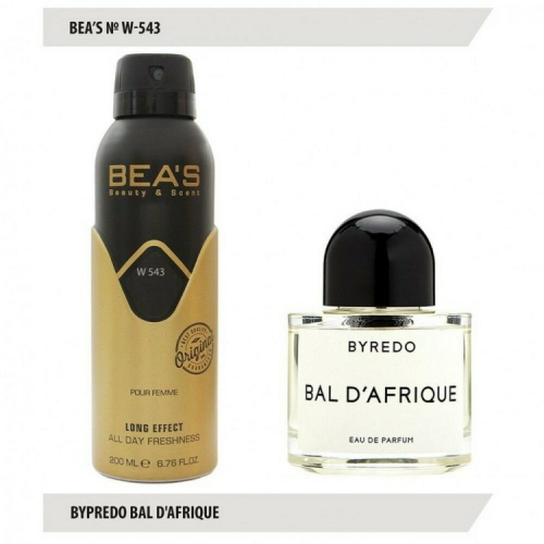 Дезодорант BEA'S W 543 - Byredo Bal D'Afrique (Унисекс) 200ml копия