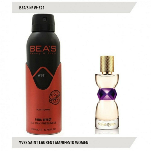 Дезодорант BEA'S W 521 - Yves Saint Laurent Manifesto (Для женщин) 200ml копия