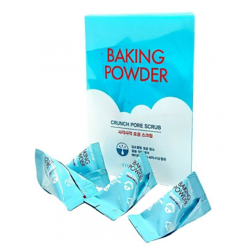 Etude House скраб для лица Baking Powder Crunch Pore Scrub для сужения пор с содой 24x7mg копия