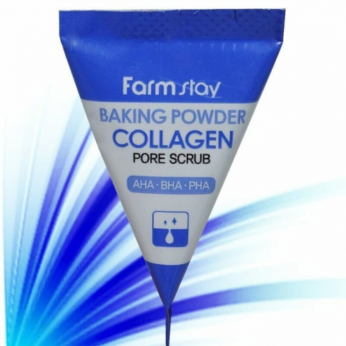 Скраб Farm Stay Baking Powder Collagen Pore Scrub, 7 g копия