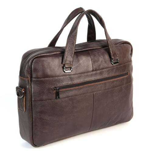 Мужская кожаная сумка-портфель 9013 Браун