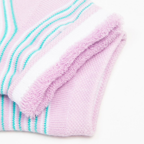 Носки женские махровые укороченные, цвет розовый, размер 23-25
