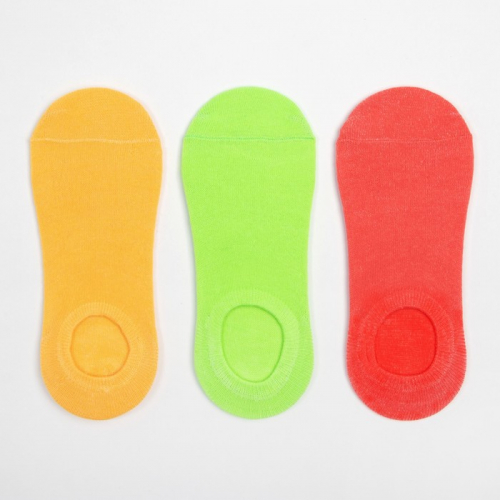 Набор женских носков укороченных (3 пары) MINAKU размер 36-39 (23-25 см)