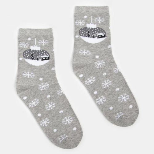 Набор носков женских (3 пары) MINAKU цвет серый, размер 36-37