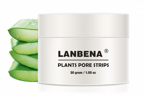 Белая маска от черных точек Lanbena Plants Pore Strips 30g