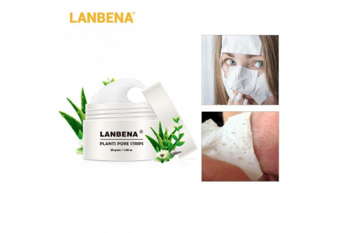 Белая маска от черных точек Lanbena Plants Pore Strips 30g