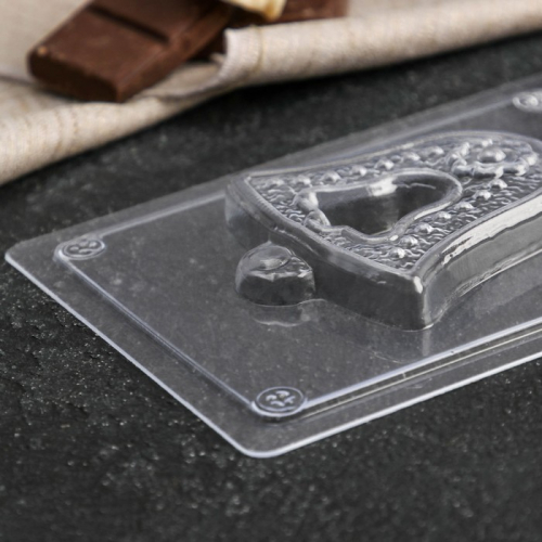 Форма для шоколада и конфет пластиковая «Колокольчик», 15×10×3 см, цвет прозрачный