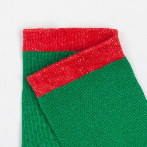 Носки женские «Мороз красный нос», цвет зелёный, размер 23-25