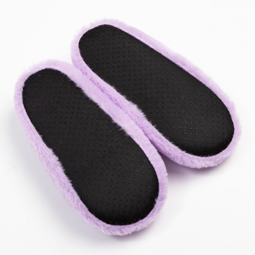 Носки-тапочки женские MINAKU «Сердечко», цвет сиреневый, размер 36-37 (23 см)