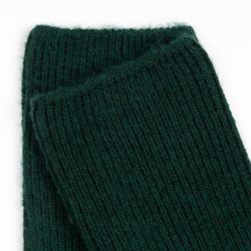 Носки женские зимние, цвет тёмно-зеленый, размер 23-25 (36-40)