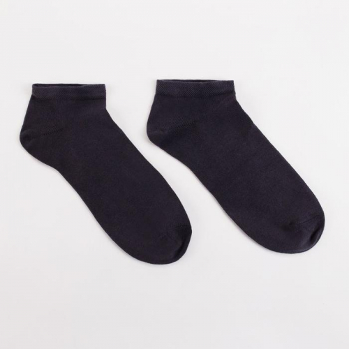 Носки мужские, цвет тёмно-серый, размер 25