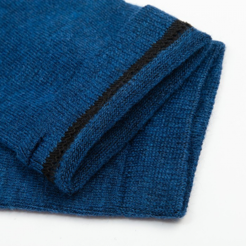 Носки женские шерстяные «Super fine», цвет синий, размер 35-37