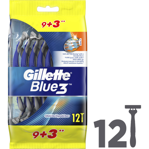 Станок для бритья одноразовый Жиллетт Blue-3 Comfort (12 шт.)