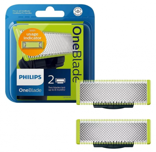 Лезвие сменное для бритвы Philips OneBlade и OneBlade Pro QP220, 2 шт.