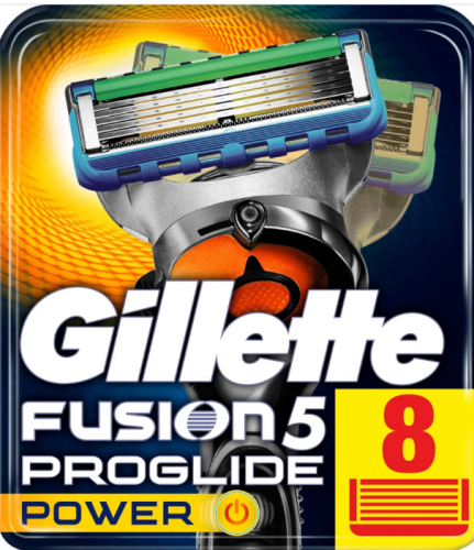 Кассеты для бритвы Жиллетт FUSION-5 ProGlide Power (8 шт.)