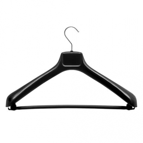Вешалка - плечики для пальто и костюмов р. 48-50 ширина плеча 6 см чёрный С040