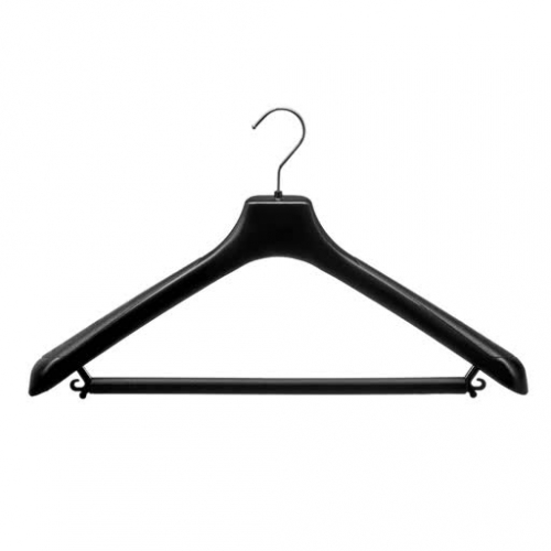 Вешалка - плечики для верхней одежды р 50 -52 ширина плеча 4 см С021 чёрный