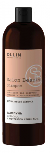 OLLIN SALON BEAUTY Шампунь для волос с экстрактом семян льна 1000мл