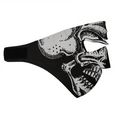 Полнолицевая маска Skullskinz Skeleton - Яркий дизайн, высокая степень защиты от пыли, влаги, ветра, простота в использовании. Многоразовая маска изготовлена из неопрена №21