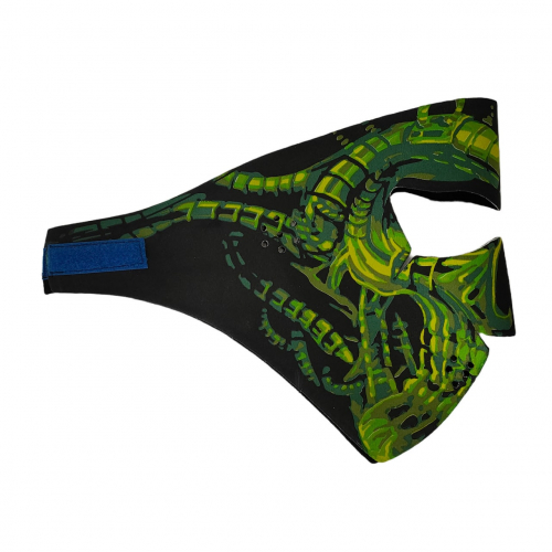 Крутая защитная маска Skulskinz Monstro - Легкая и удобная маска с крутым принтом для занятий спортом и повседневного ношения №36