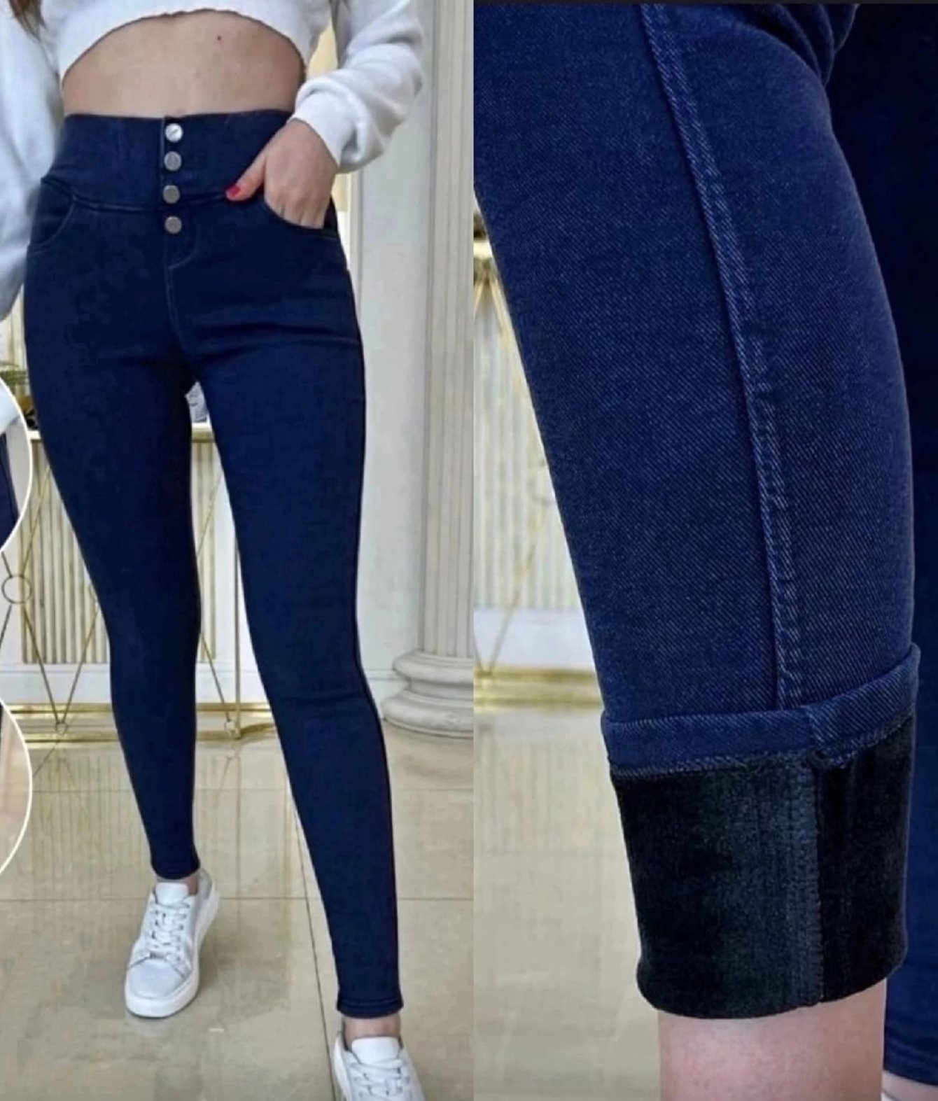 Джинсы тёплые с начесом SS12 (2 цв.). GoJeans