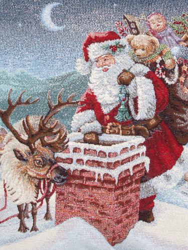Дед Мороз и лесные друзья Ночь подарков Наволочка 45х45 см 0195