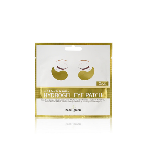 [BeauuGreen] Гидрогелевые патчи для глаз с коллагеном и коллоидным золотом Collagen&gold 1пара 4 гр