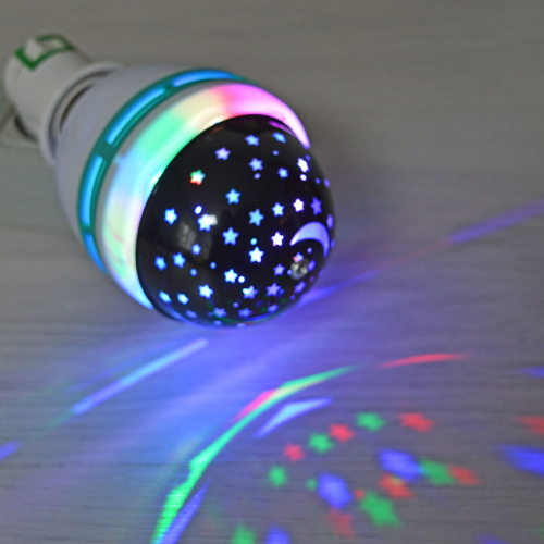 Лампа - диско LED 16*8см, с периходником для розетки