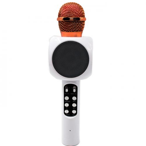 Микрофон для караоке Wster WS-1816 Bluetooth с динамиком белый