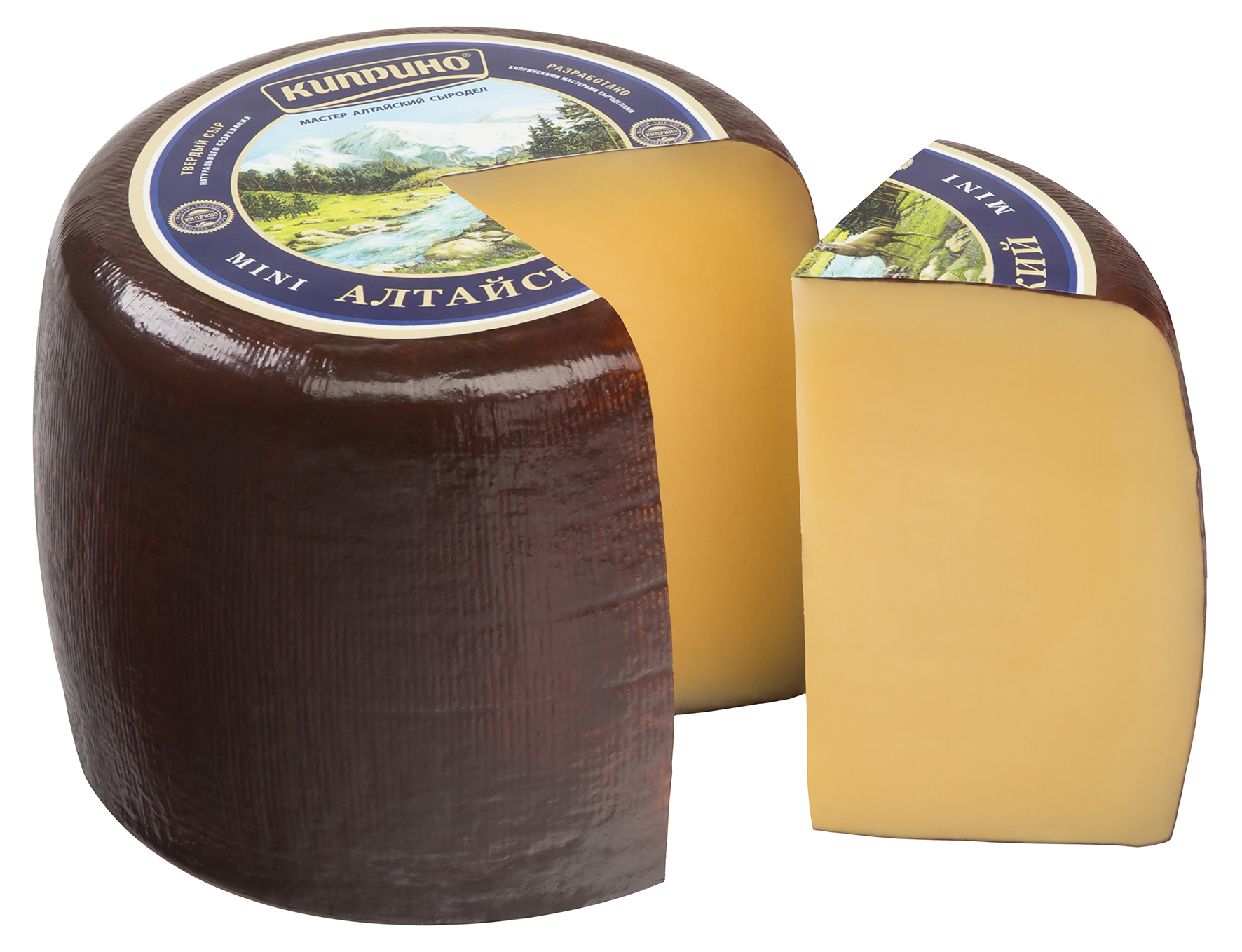 Сыр Алтайский мини Киприно 50% 1кг (цилиндр)