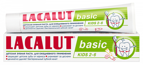Детская зубная паста LACALUT® basic kids 2-6, 60 г