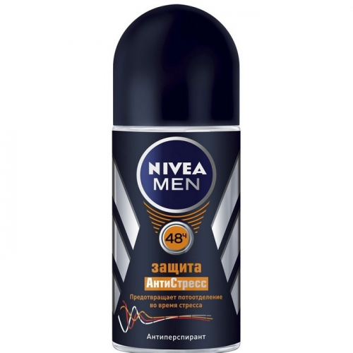 Дезодорант Шариковый NIVEA MEN Антиперспирант Защита АнтиСтресс 50 мл (82000)