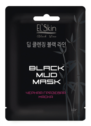 Маска для лица EL'SKIN BLACK MUD MASK Черная грязевая Cерия Black line, ES-911