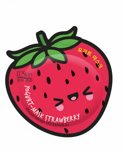 Маска-йогурт для лица EL'SKIN Yogurt-mask strawberry «КЛУБНИКА» Серия 