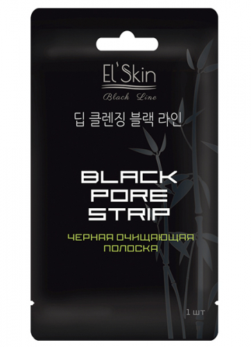 Полоска для лица EL'SKIN BLACK PORE STRIP Черная Cерия Black line, ES-912