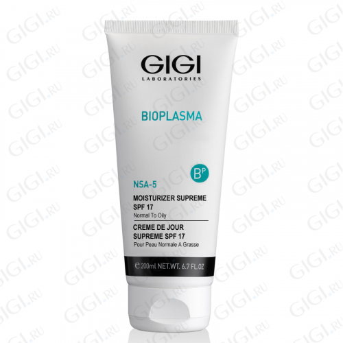 GIGI Крем увлажняющий для нормальной и жирной кожи SPF 17 / Bioplasma NSA-5 Moisturizer Supreme SPF 17 200 мл