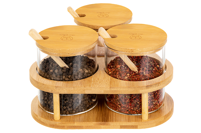 Набор 3 банок д/хранения 380 мл 19*19*10,5 см