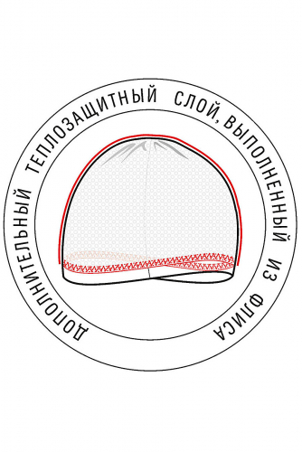 Шапка #153615Меланж т.серый/коричневый