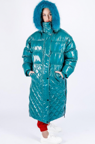 Куртка STL-OW-101023-27 с натуральной опушкой 