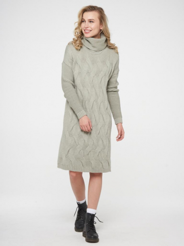 Платье (свитер) женское BY202-20014; 15-6304 светлая полынь