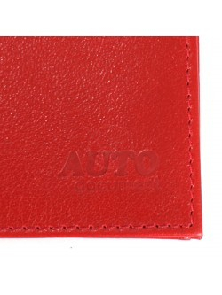 Обложка для авто+паспорт Premier-О-78 натуральная кожа красный ладья (35) 202065