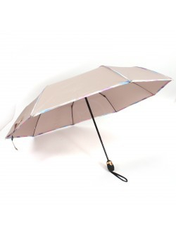 Зонт женский ТриСлона-L 3807 B, R=58см, суперавт; 8спиц, 3слож, полиэстер, бежевый 228764