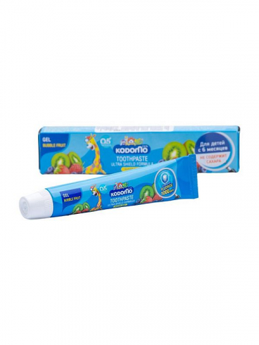 LION Kodomo Паста зубная гелевая для детей с 6 месяцев с ароматом мультифрукта, 40 г